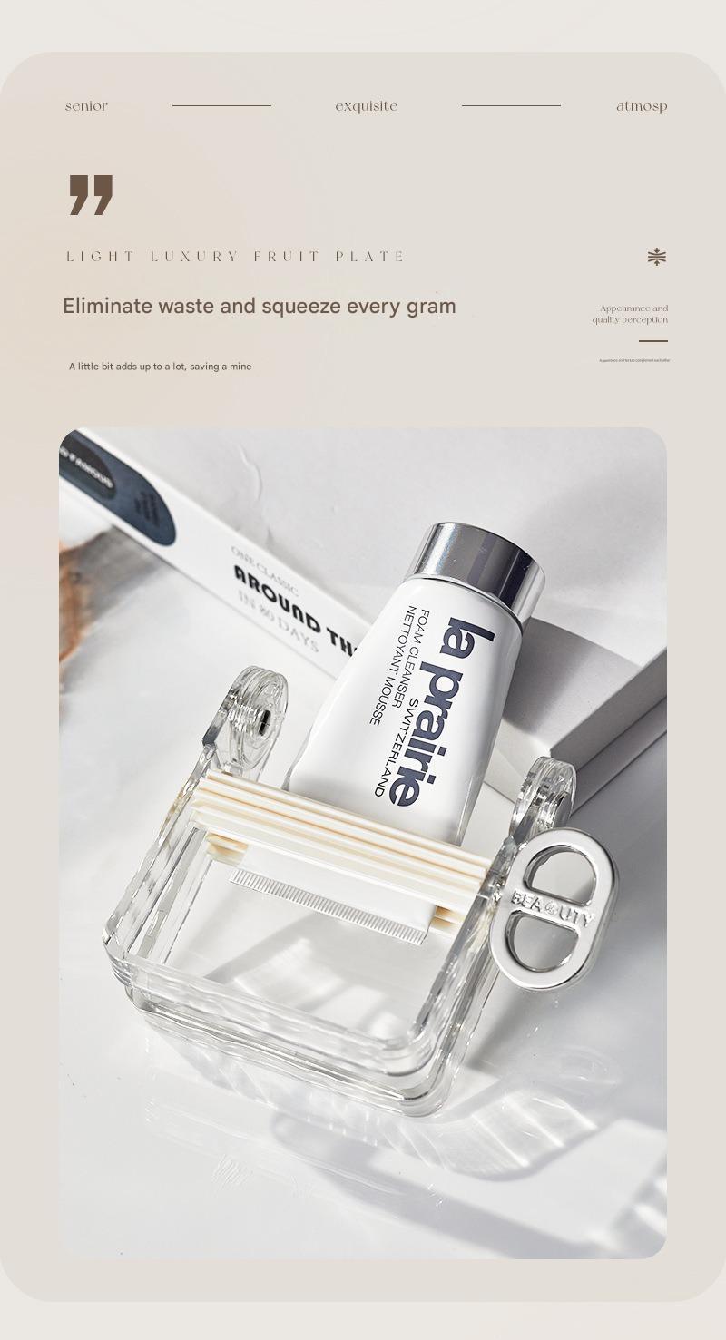 Toothpaste Dispenser, Manual, For Home Use, For Toothpaste, Facial Cleanser, Skincare Products, Hair Dye, Oil Paint.