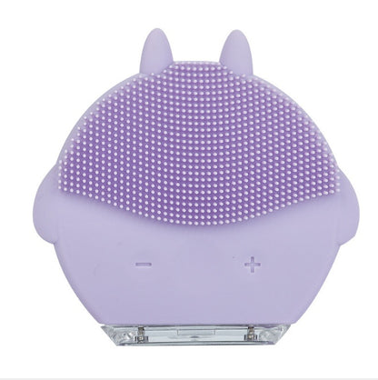 Mini Facial Massager Silicone Brush