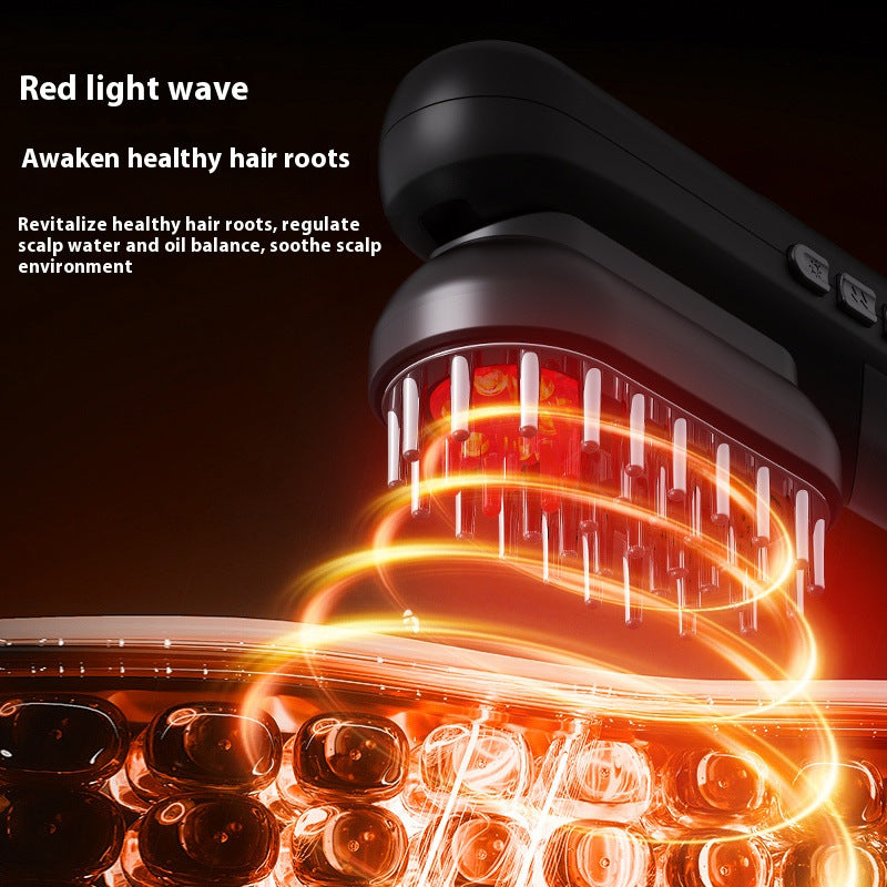 Four-in-one Beauty Comb Red Light EMS Massage Comb
