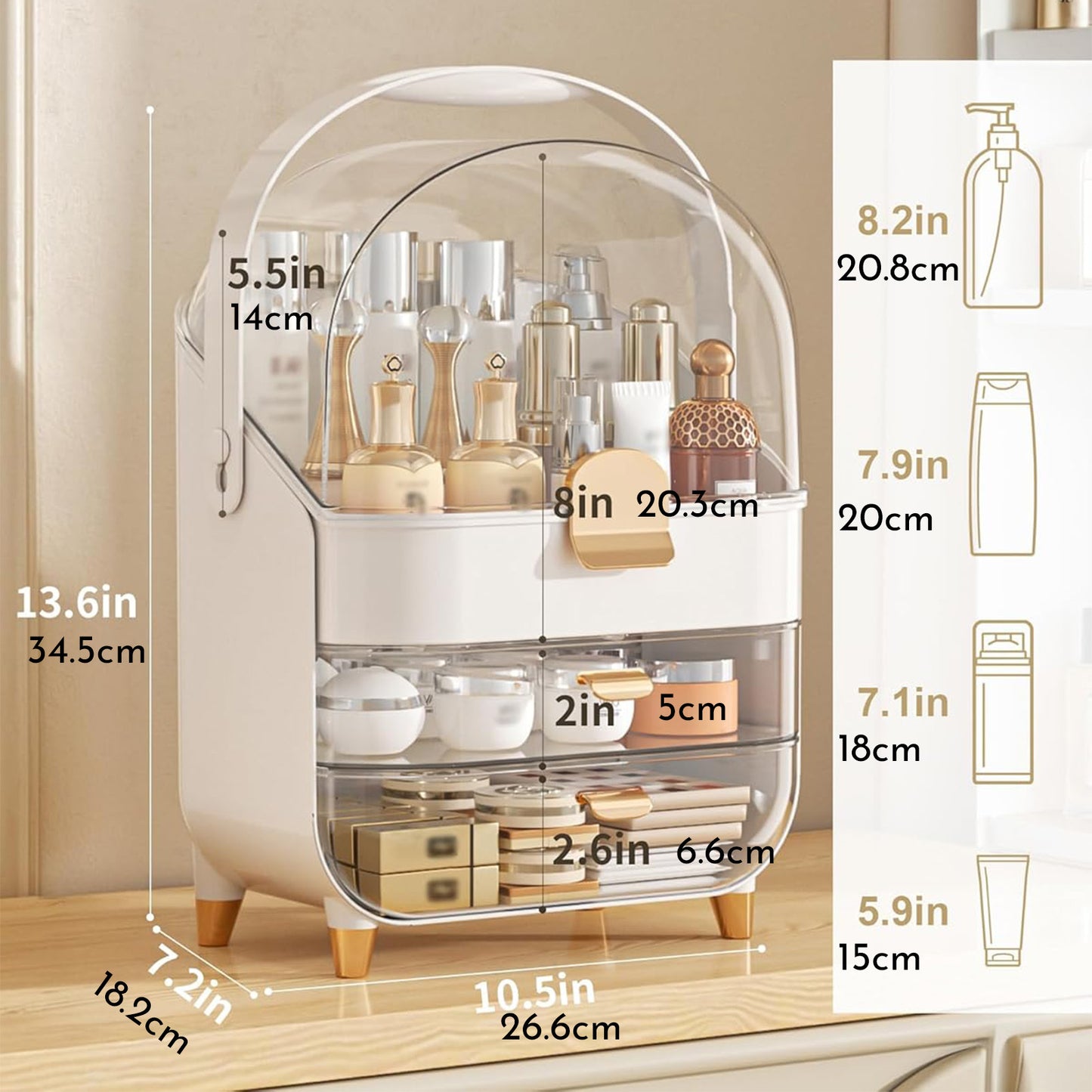 Vanity Bathroom Counter Organizer