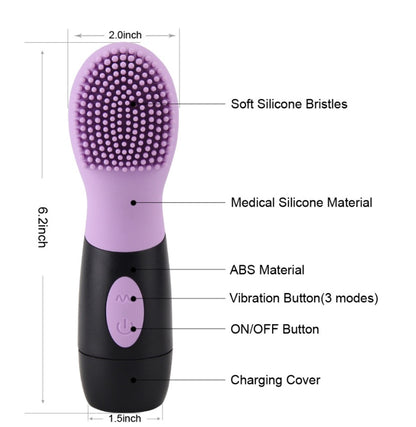 Silicone Facial Massager vibration cleaner