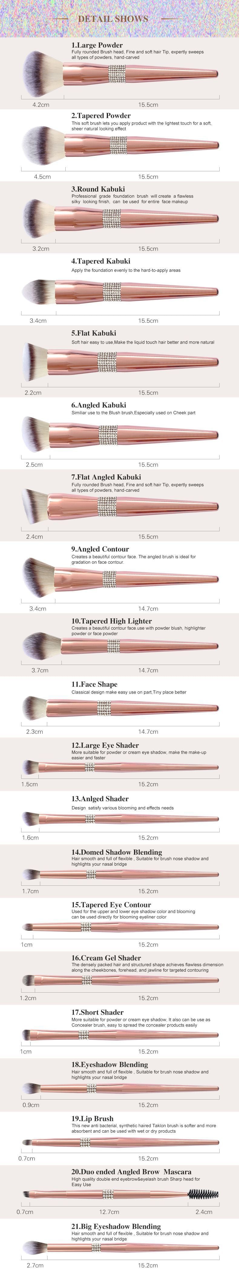 Fashion Personalized Women's Makeup Brush Set