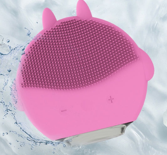 Mini Facial Massager Silicone Brush