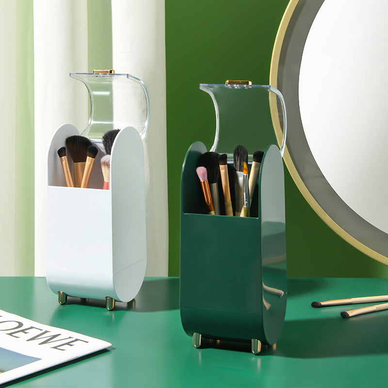 Transparent Beauty Brush Holder Dressing Table And Makeup Brush Storage