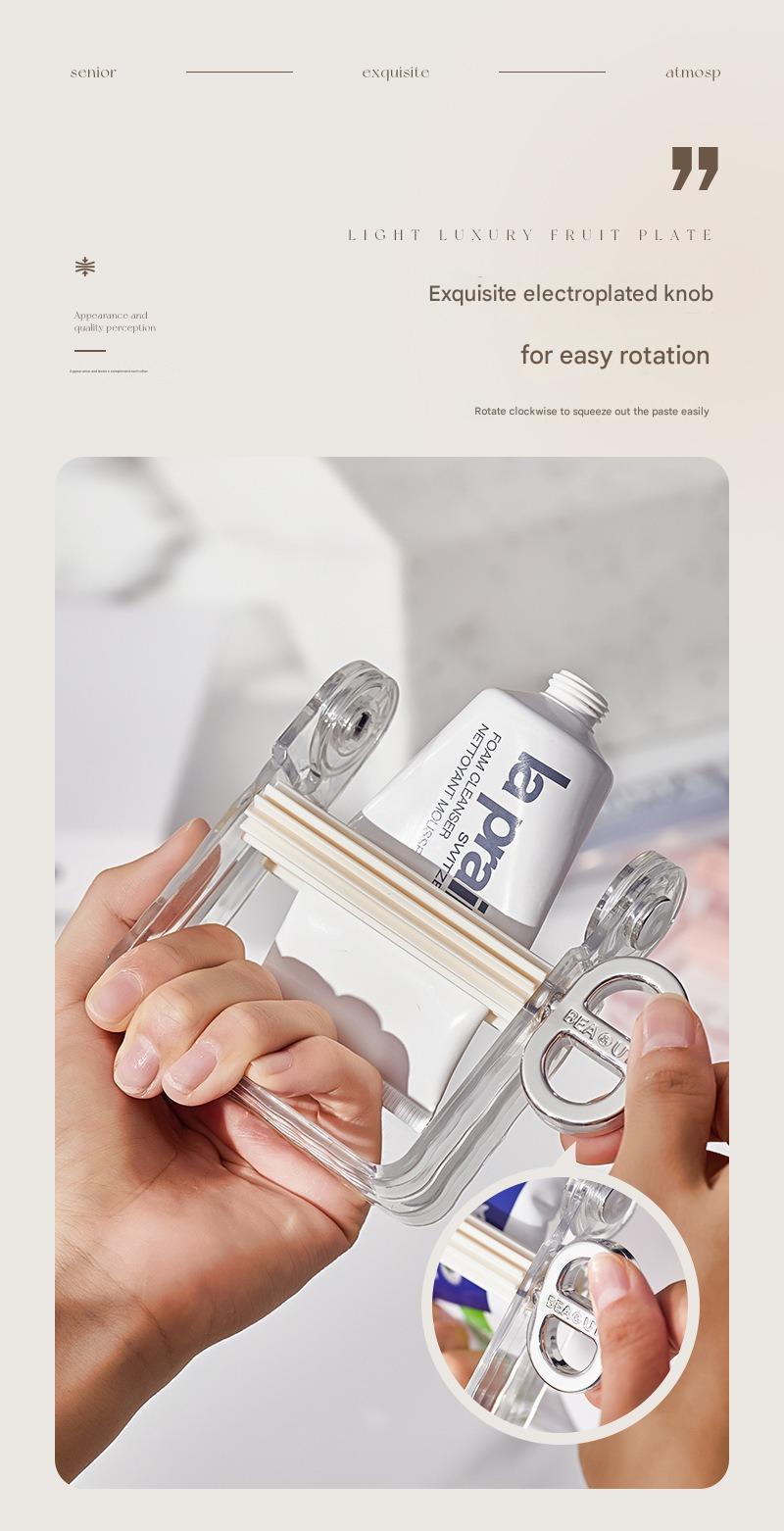Toothpaste Dispenser, Manual, For Home Use, For Toothpaste, Facial Cleanser, Skincare Products, Hair Dye, Oil Paint.