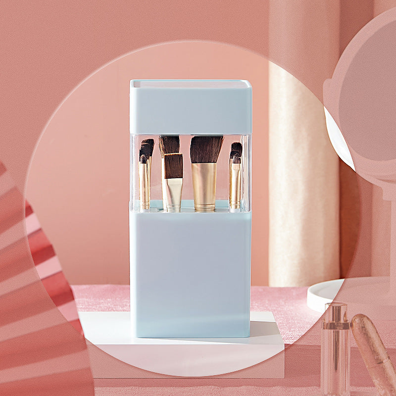 Cosmetic brush storage bucket